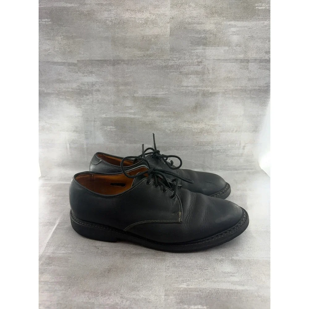 Allen Edmonds Wilbert Black Leather Split Toe Derby Shoes 91839 Men Sz 8D
